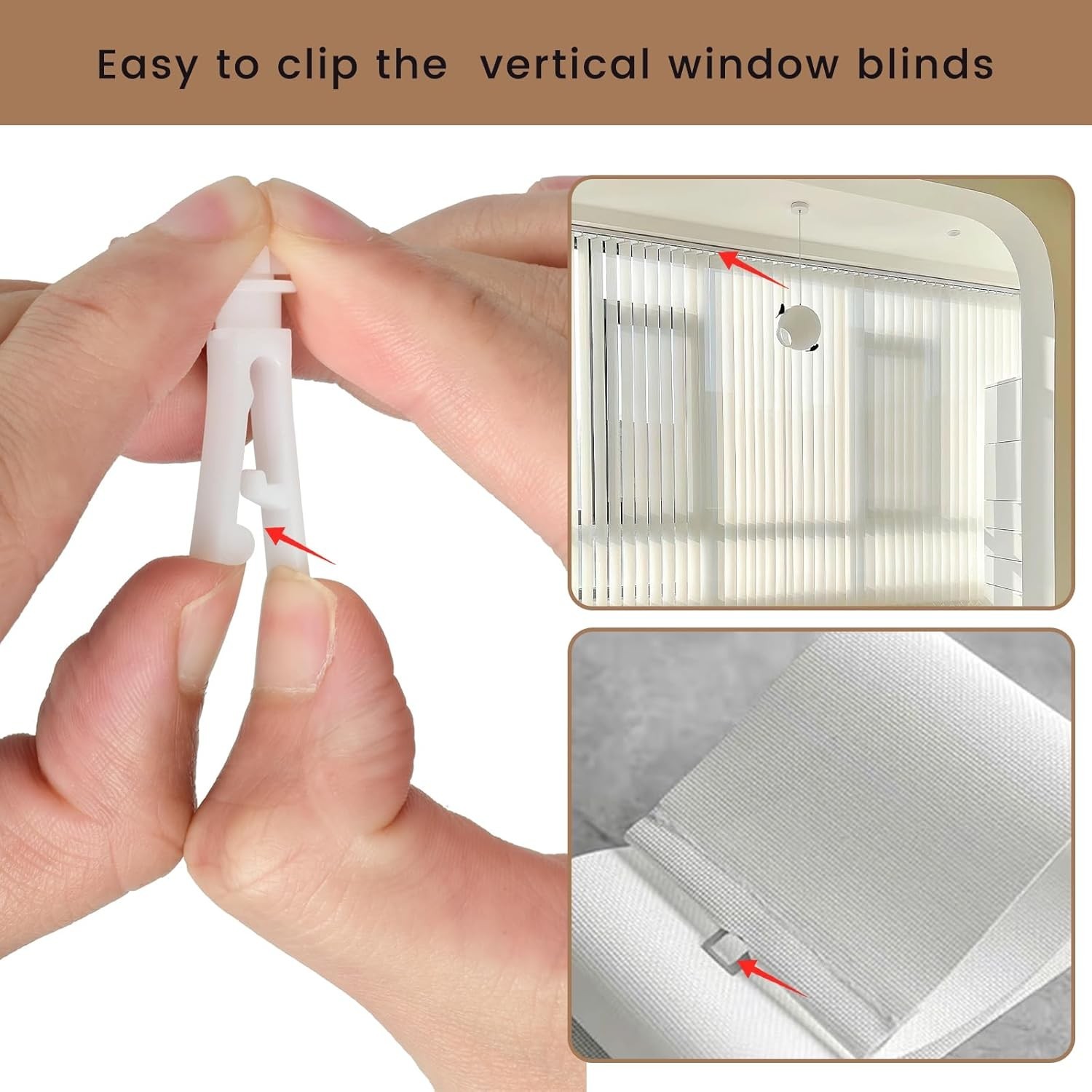 White Vertical Blind Stem Replacement – 12 Pcs for Vanes Carrier Accessories