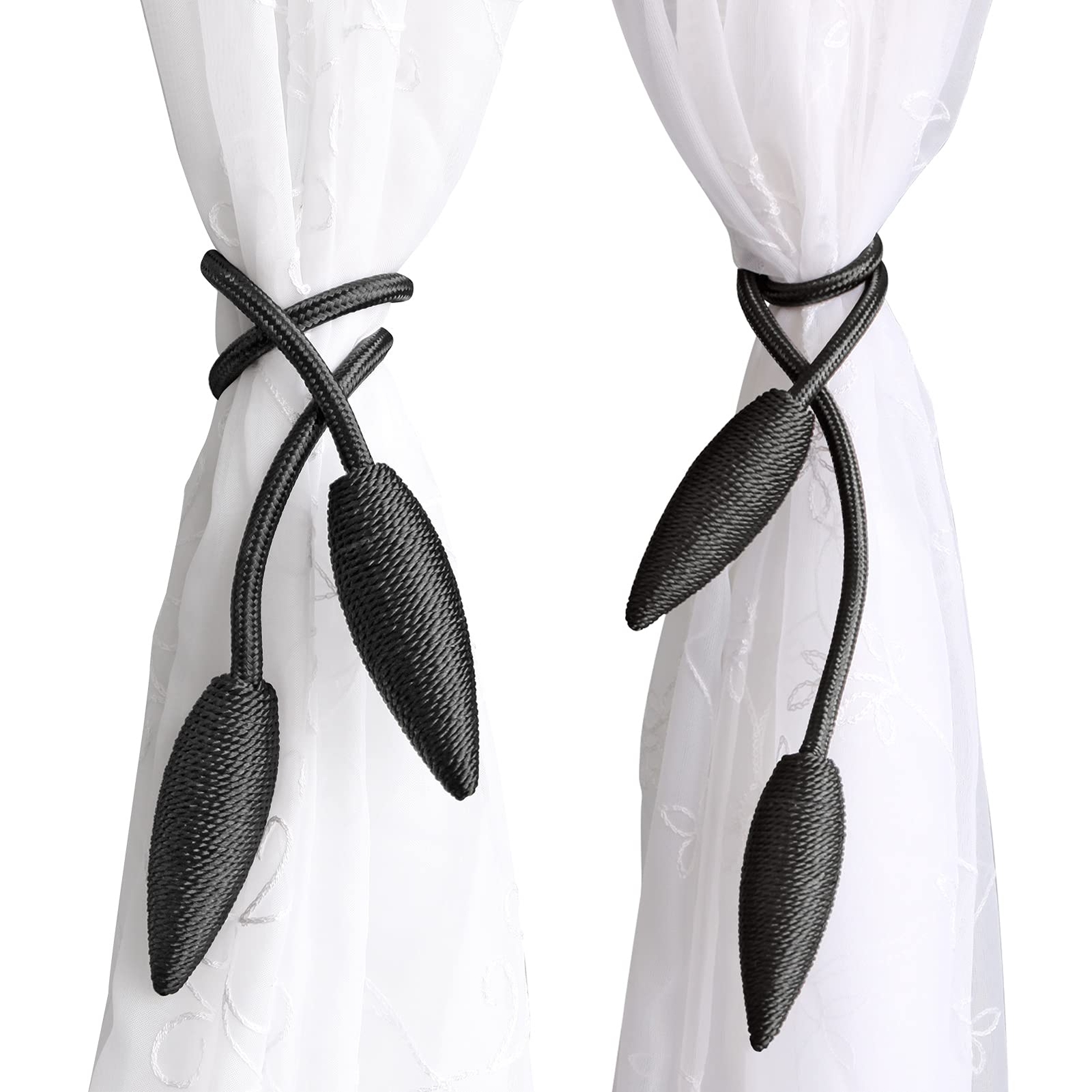 4 Pieces Curtain Tiebacks Clips Creative Window Drape Twist Tie Backs Europea…
