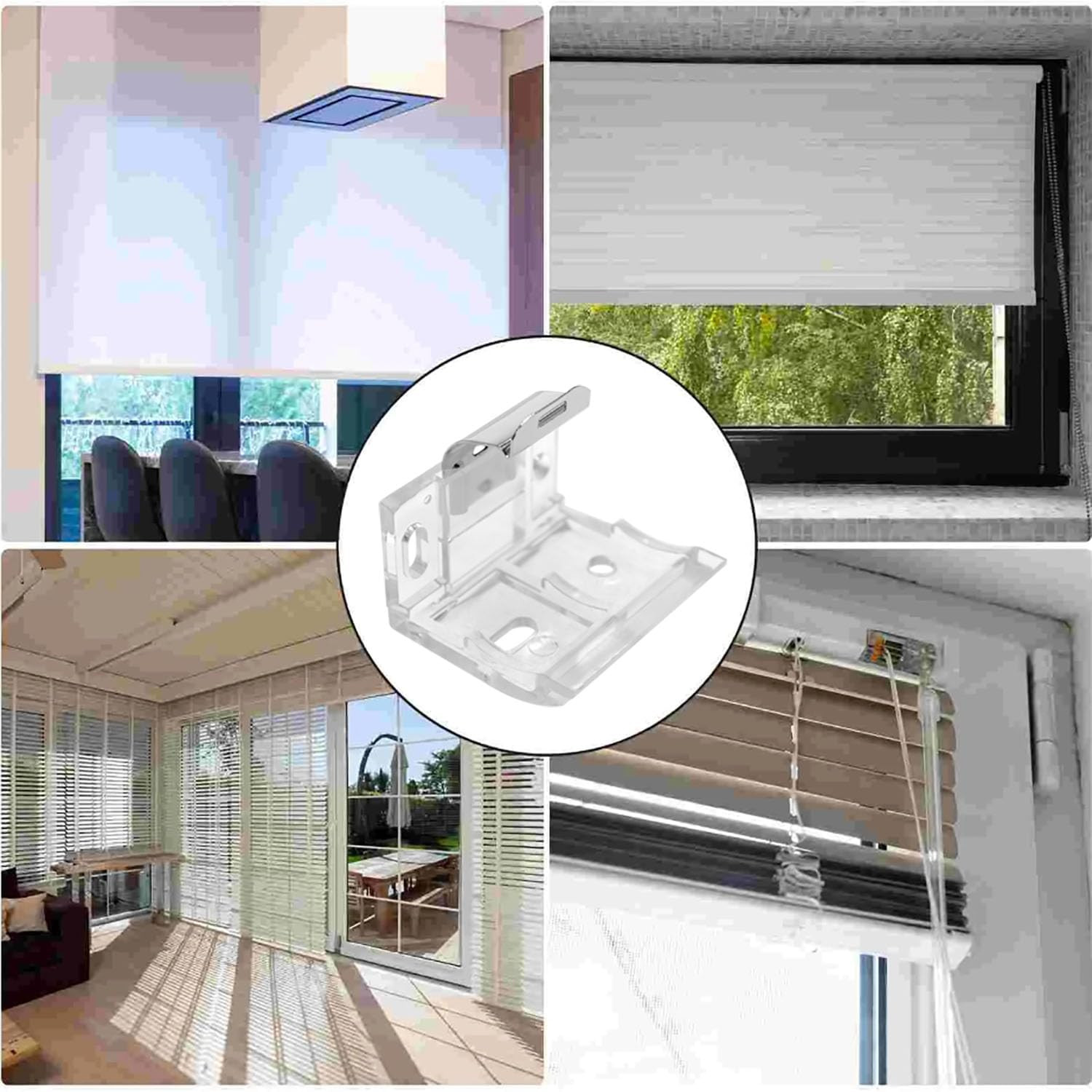 Lovelysp Cordless Shade Mounting Bracket Mounting Bracket with Metal Clip with M