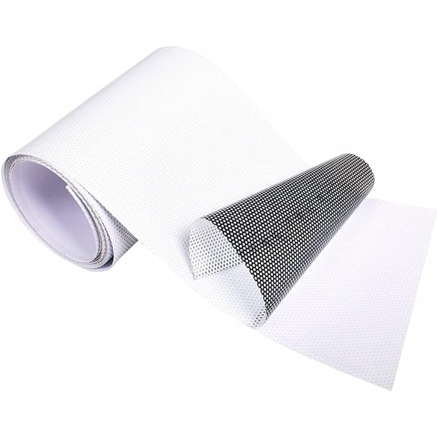 24×78 In 2 Sides OneWay Perforated Black Vinyl Privacy Adhesive Glass Wrap Roll