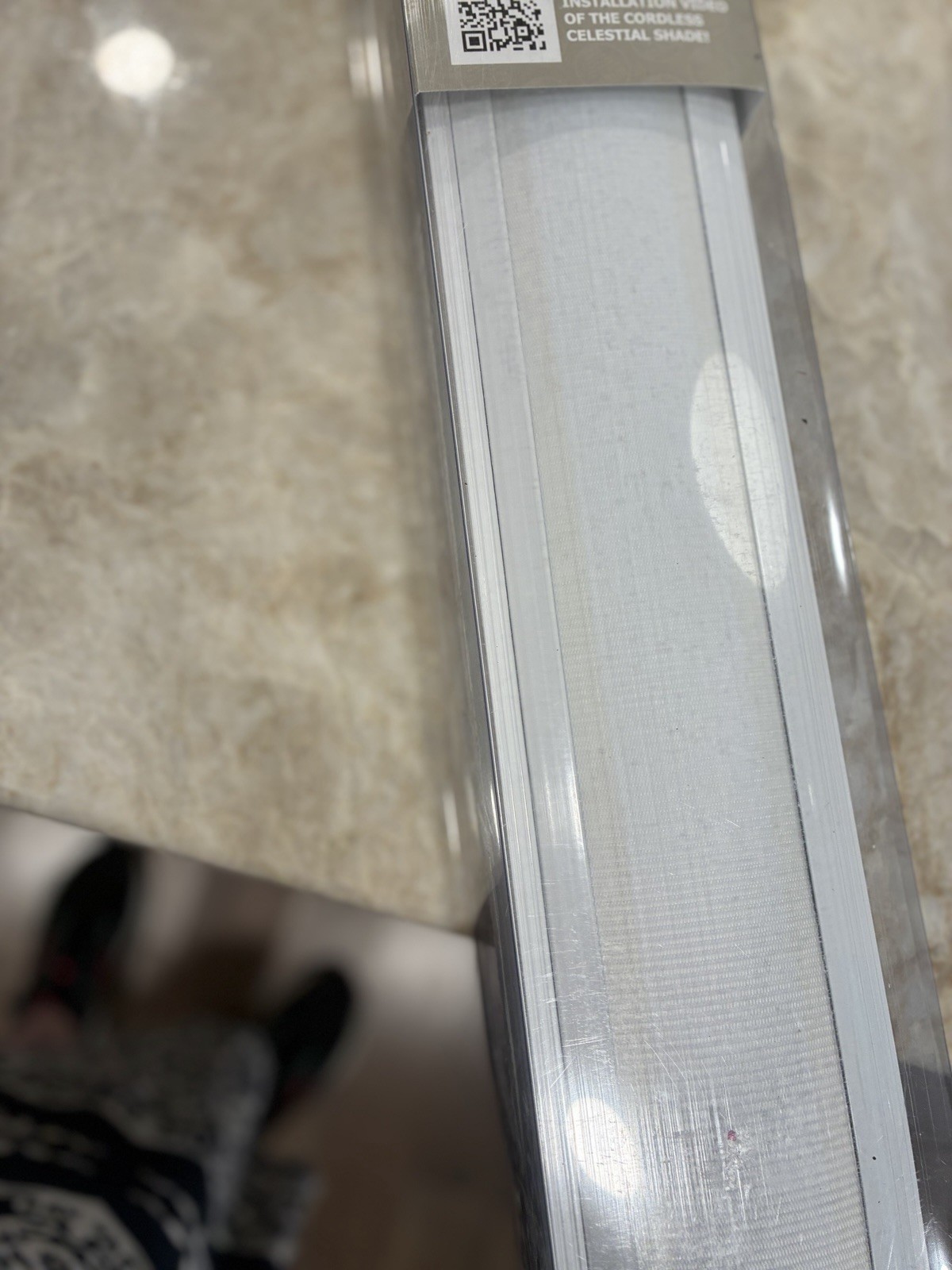 32×72 Cordless Celestial Sheer Double Layer Roller Shade White