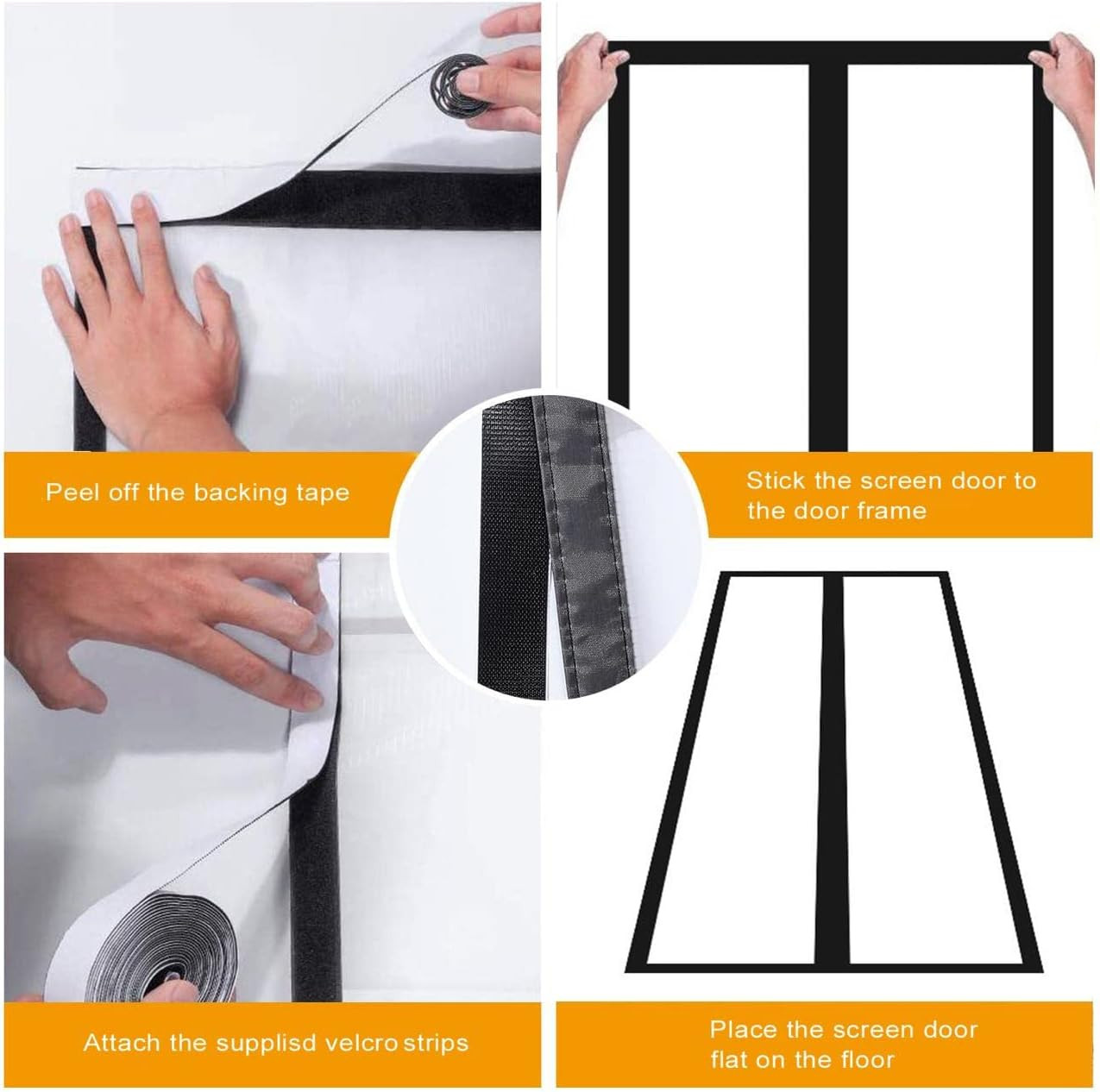Transparent Insulated Door Curtain, Magnetic Thermal Door Cover Screen Door Self