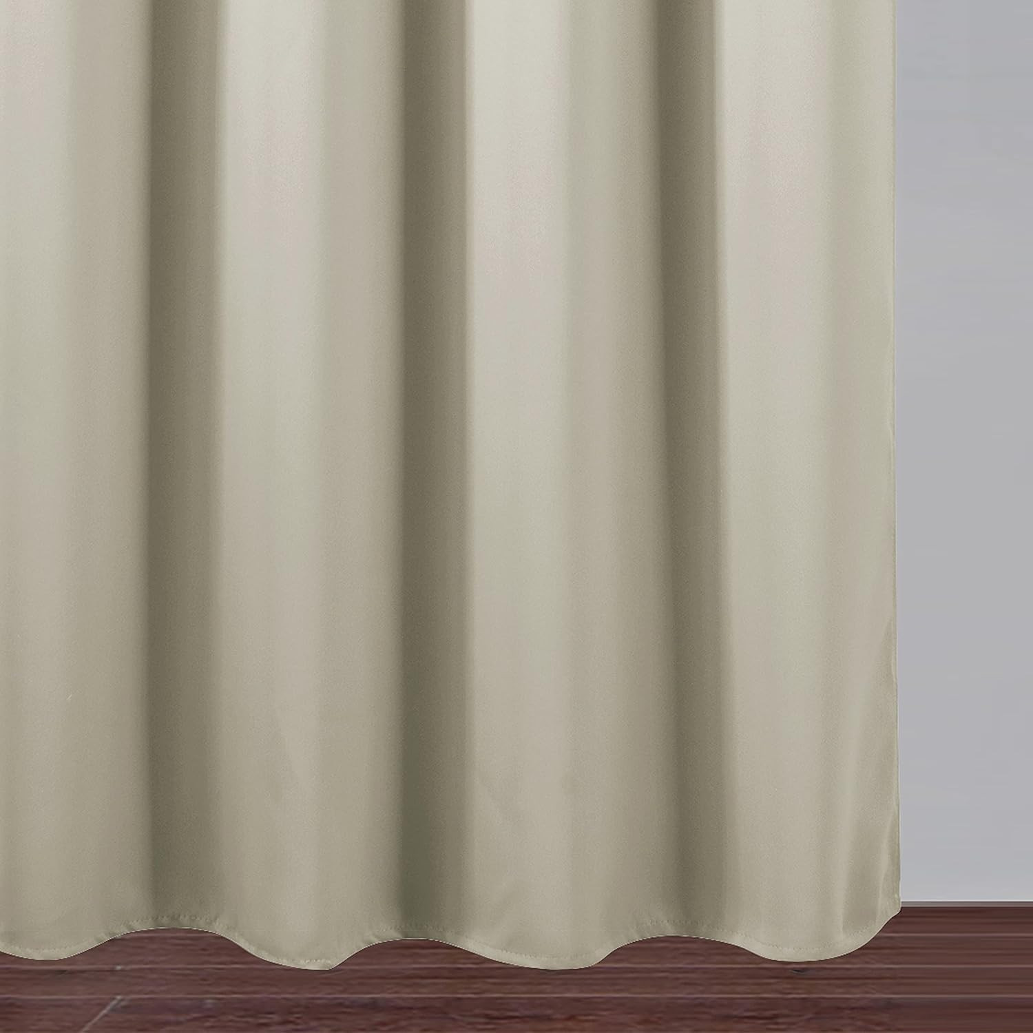 LEMOMO Light Beige Thermal Blackout Curtains/38 X 54 Inch/Set of 2 Panels Room D