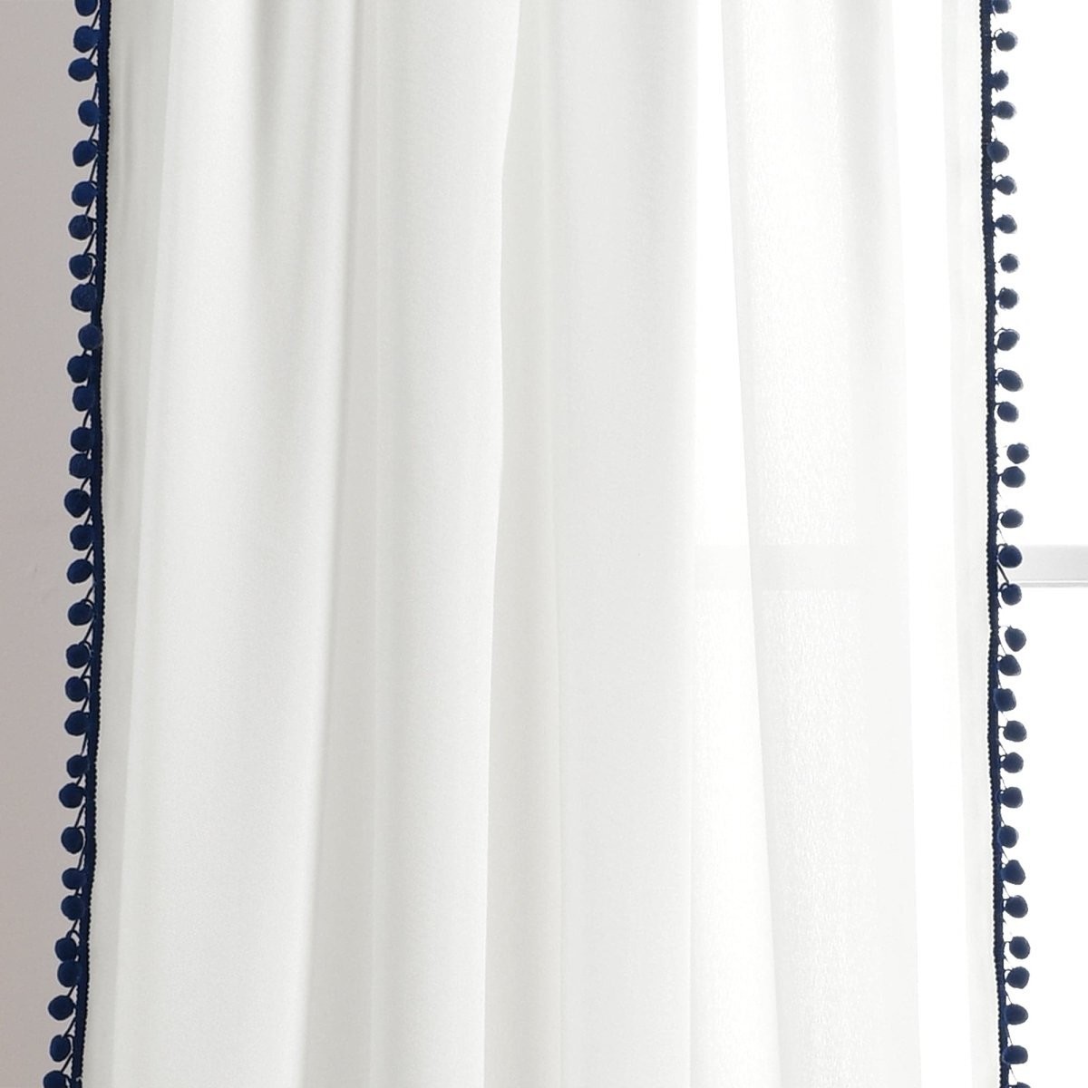 Pom Pom Window Curtain (Single Panel)