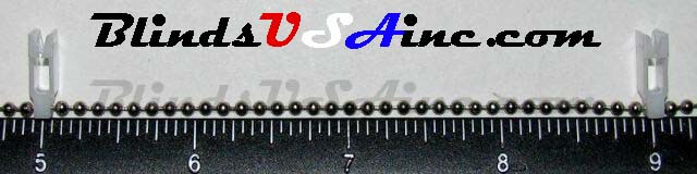 25 Clear REPLACEMENT CLIPS for #3 Bottom Chain on Vertical Blind Fabric Vanes