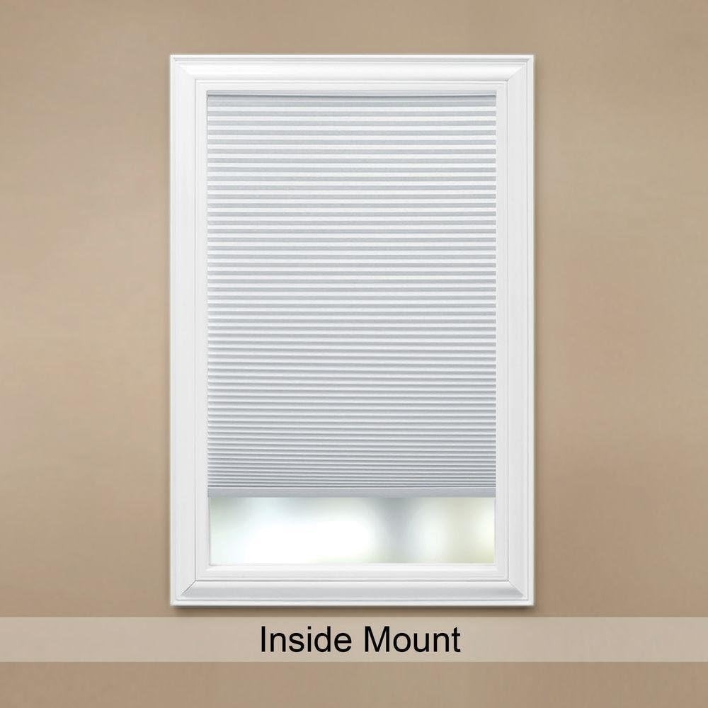 Cordless Light Filtering Cellular Window Shades Snow Drift 48.375″ W x 48″ L