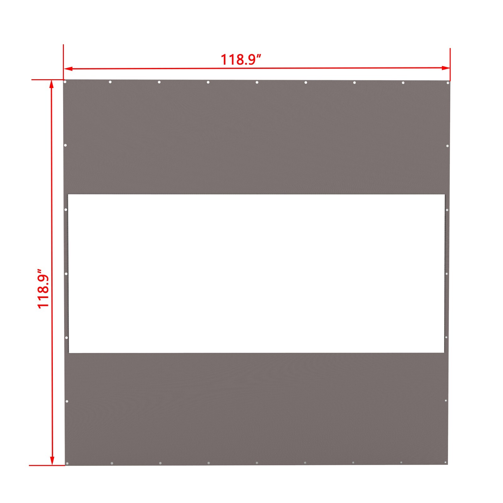 Domi 10x10FT Translucent Plastic Pravicy Curtains w/Eyelets,Elastic ropes,Gray