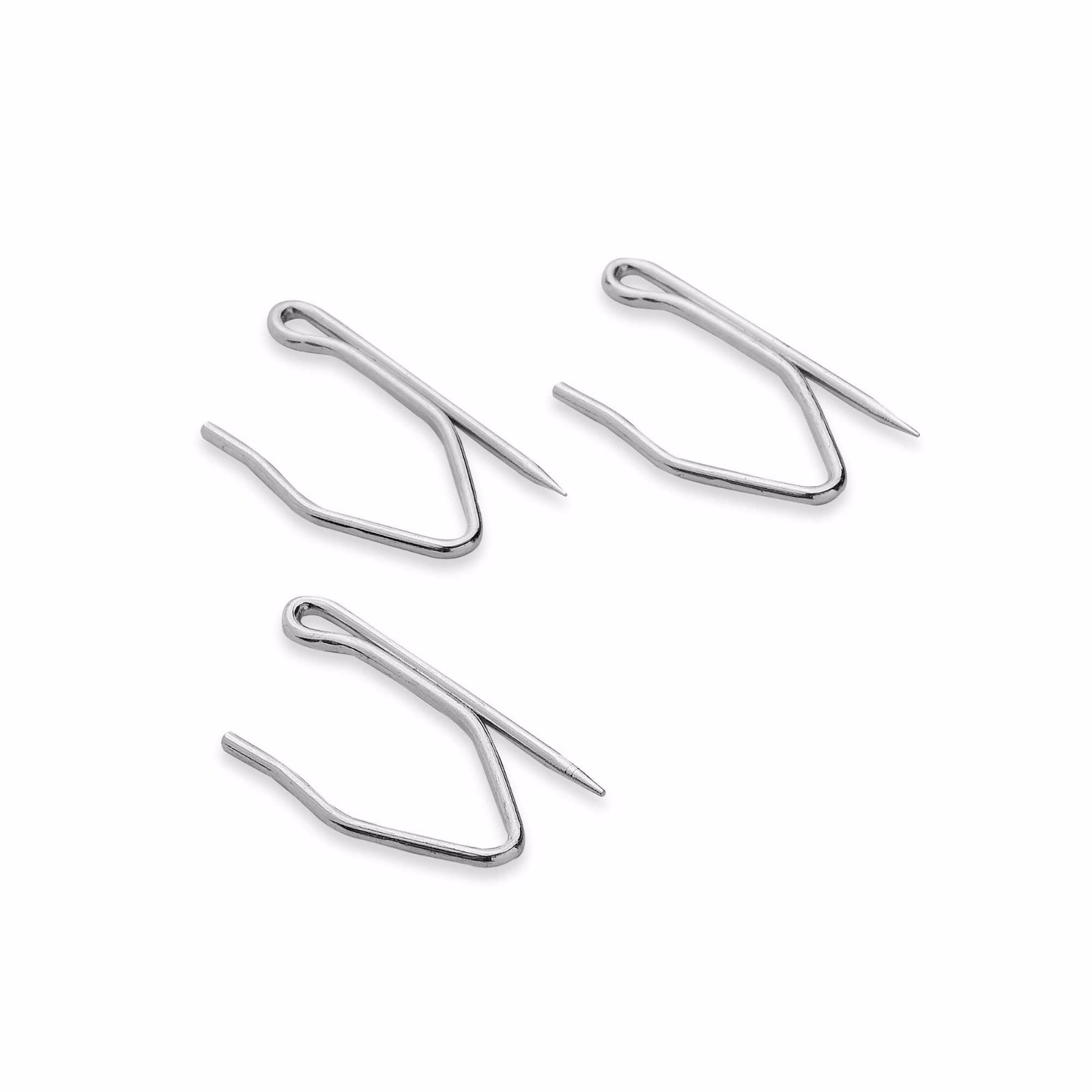 100 pack 1-3/8″ HEAVY DUTY DRAPERY CURTAIN PIN ON HOOKS WINDOW DRAPE