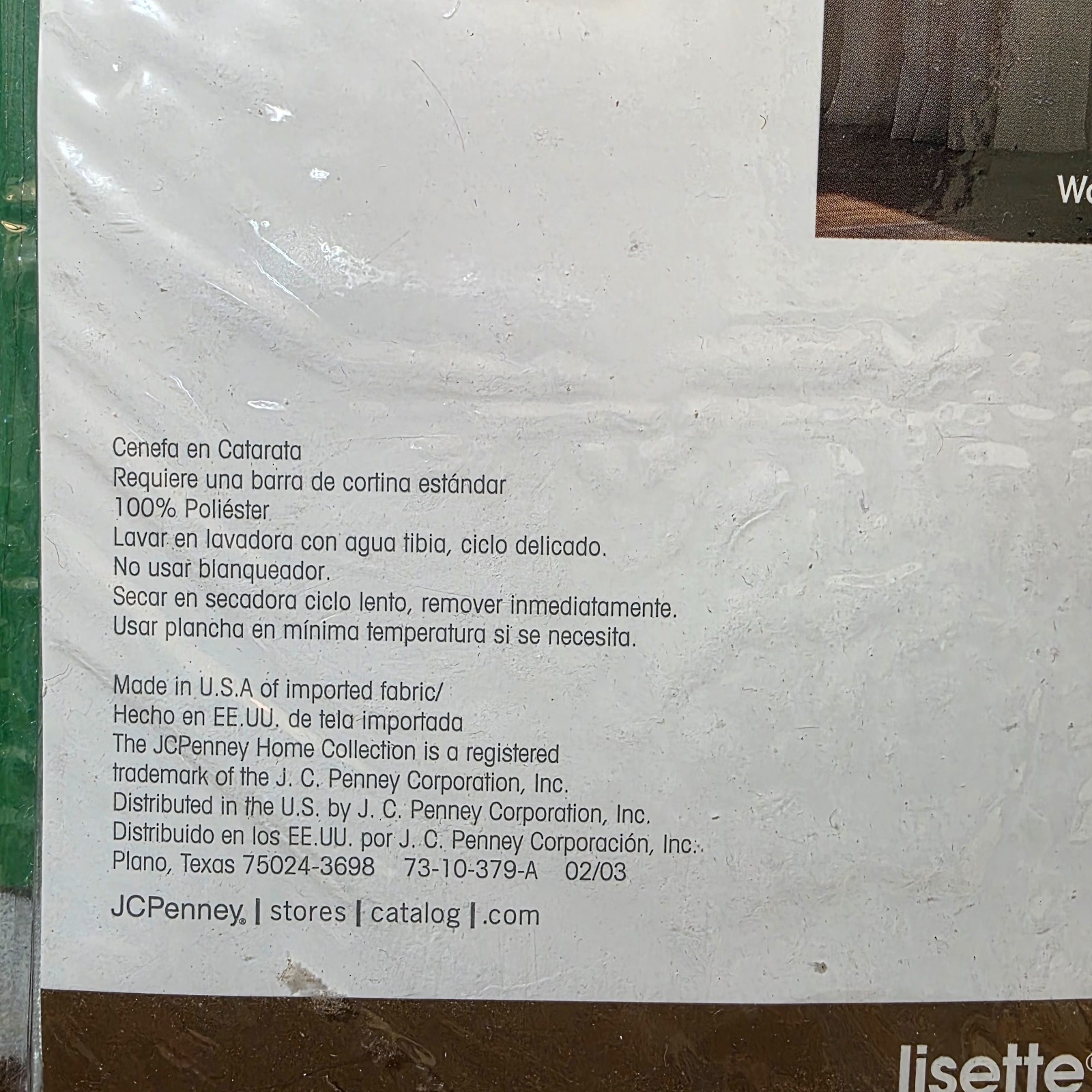 JCPenney Lisette Macrame Waterfall Valance 46″ x 38″ Cream New in Original Pkg