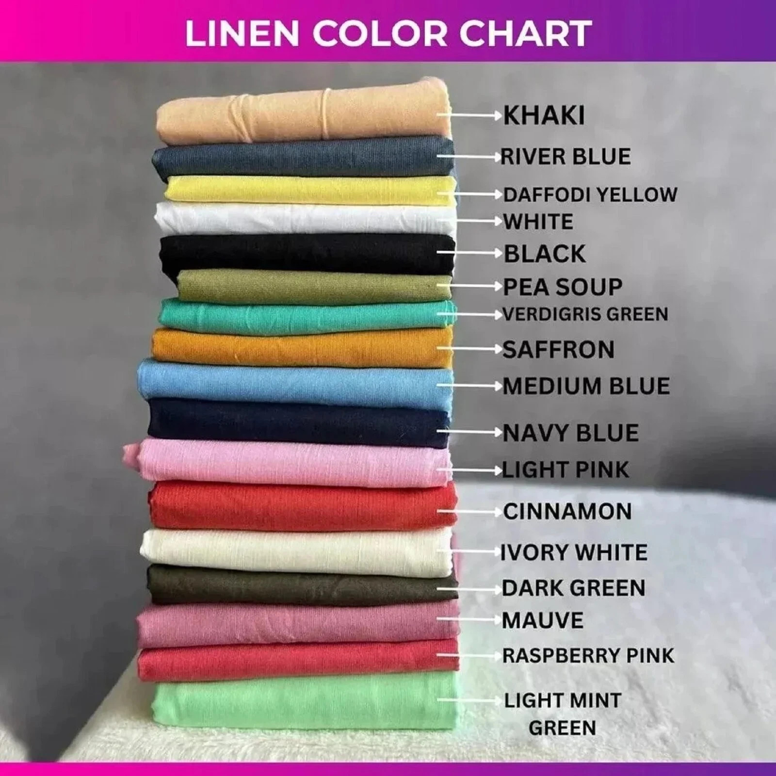 RUFFLED Linen Curtains with rod pocket 17 COLOR 100% Natural European Linen Farm