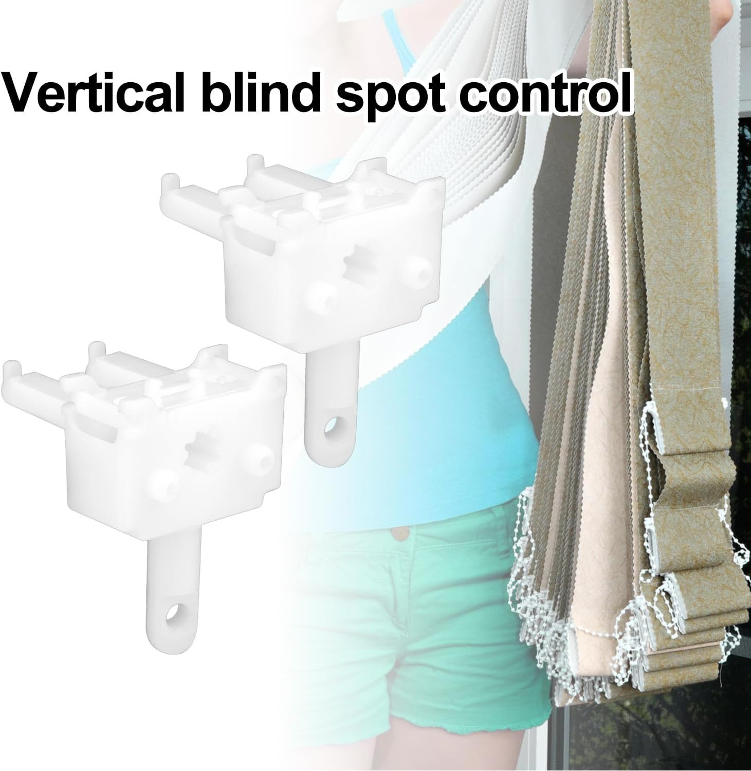 2Pcs Vertical Blinds Replacement Parts, Vertical Blind Wand Control Replacement