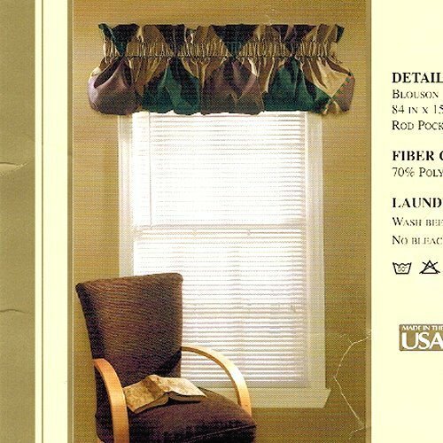 K491 Vintage New Traditions Blouson Valance by Sears 84″x15″ Fits Rod Up To 2.5″