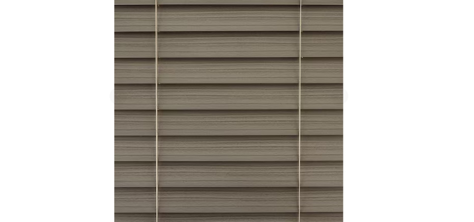 Home Decorators Driftwood Gray Cordless Faux Wood Blinds 34×48 2.5in Slats