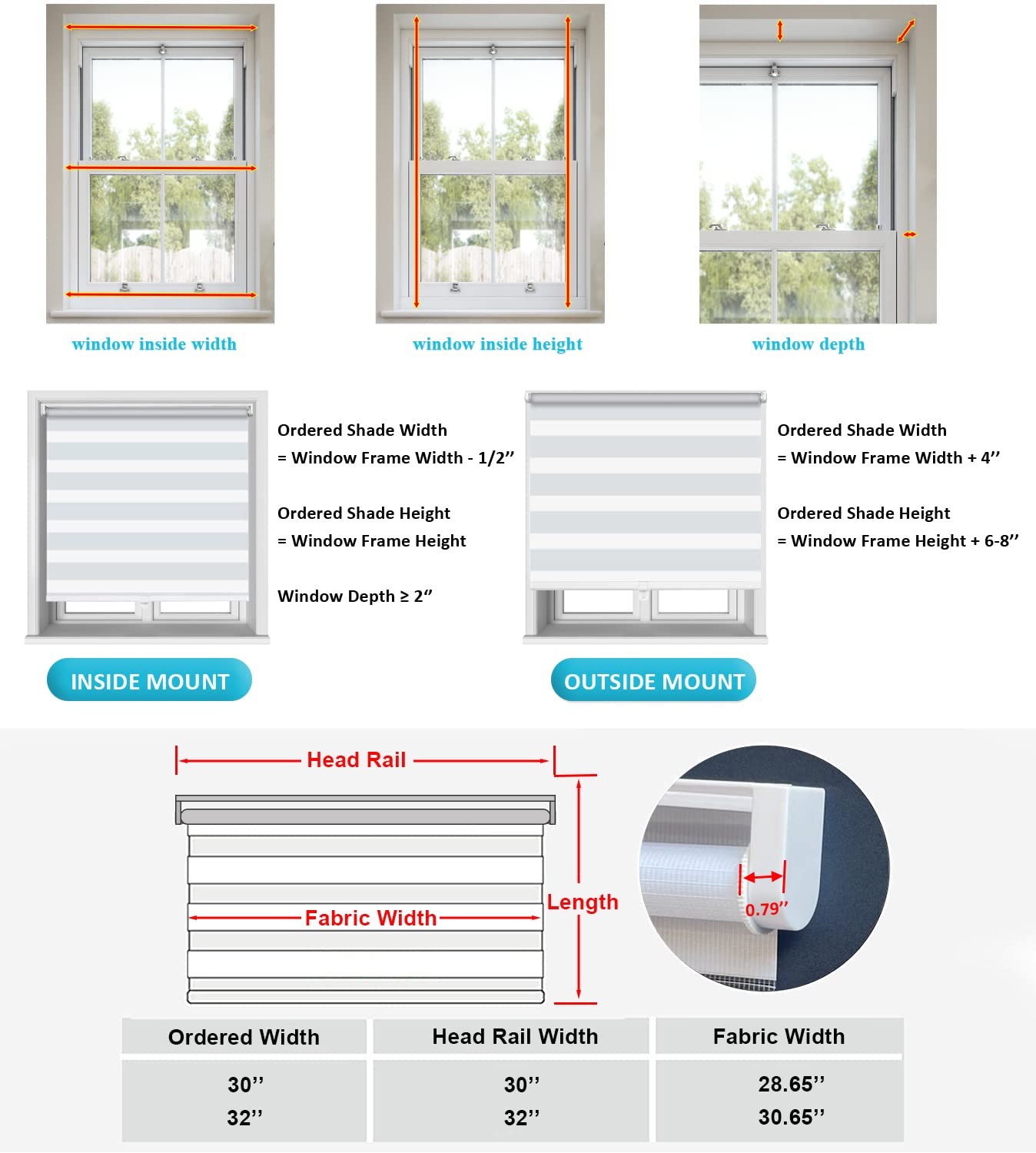 Tinfonbly Cordless Zebra Blinds Roller Window Shadesdual Layer Sheer Day And