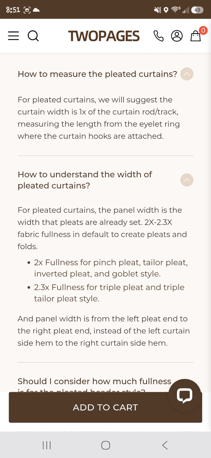 TWOPAGES Linen Blend Plaid Pinch Pleat Light Filtering Panel 42×96
