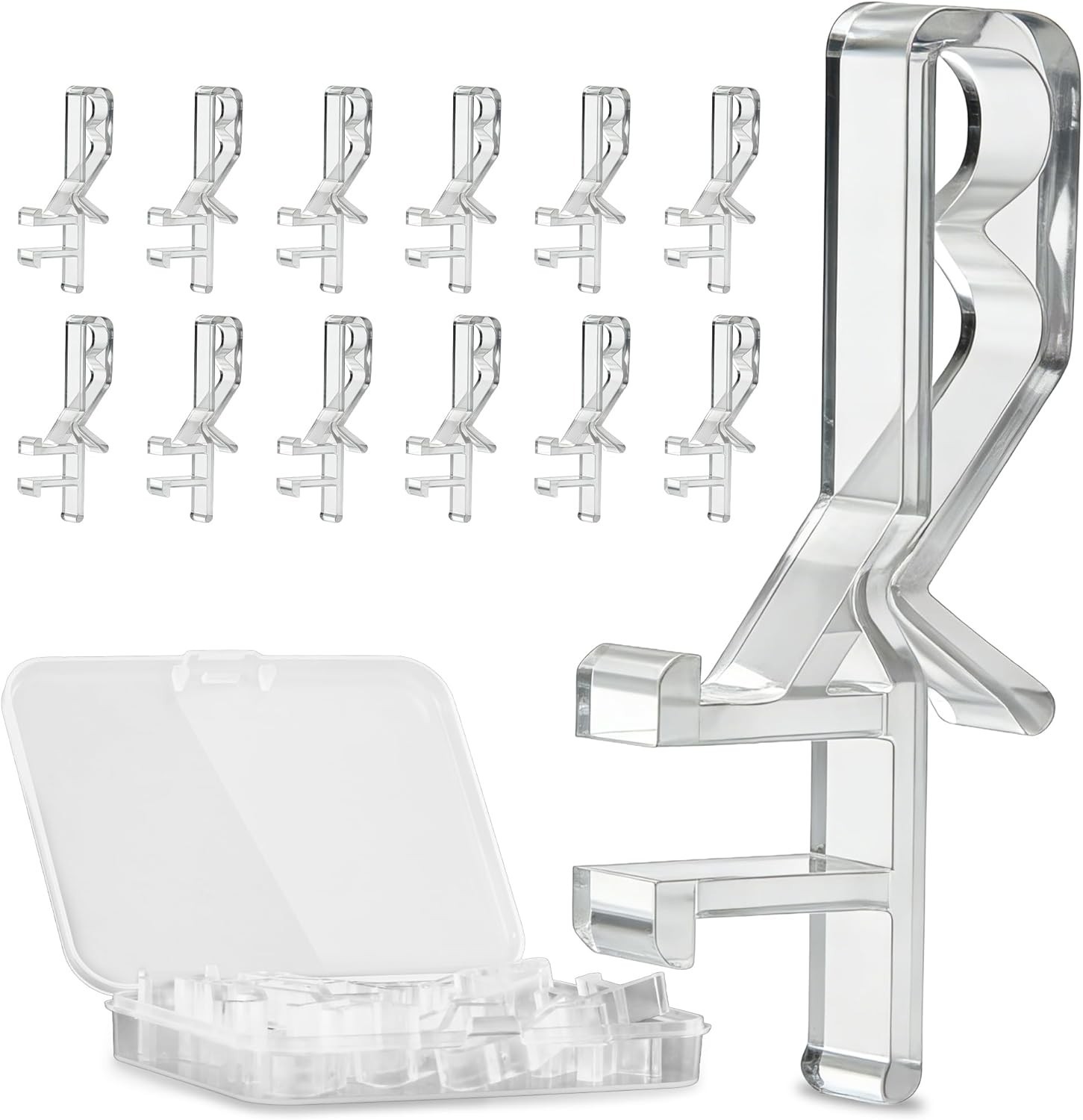 Invisible 12 Pcs Blind Valance Replacement Clips – 1-7/8 Inch Ease Installation