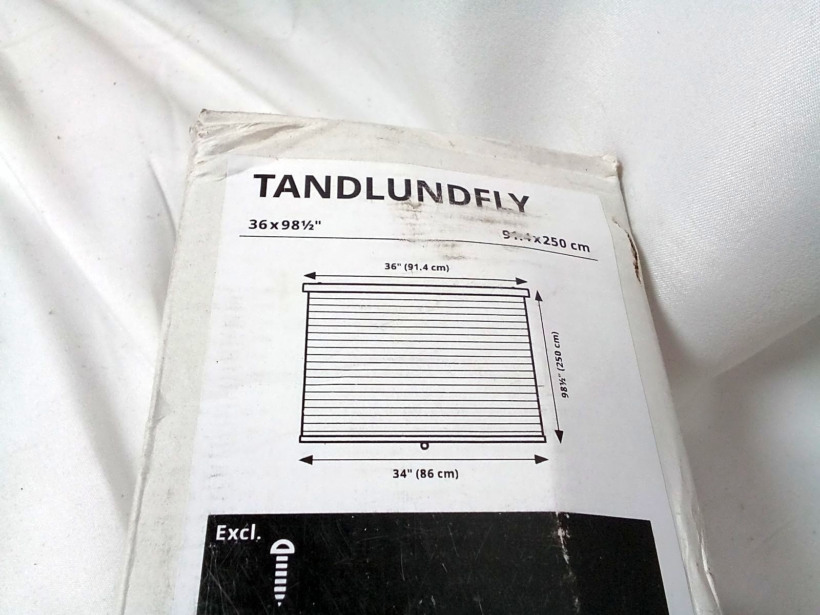 IKEA TANDLUNDFLY Double Layered Blind 36 x 98 1/2 in