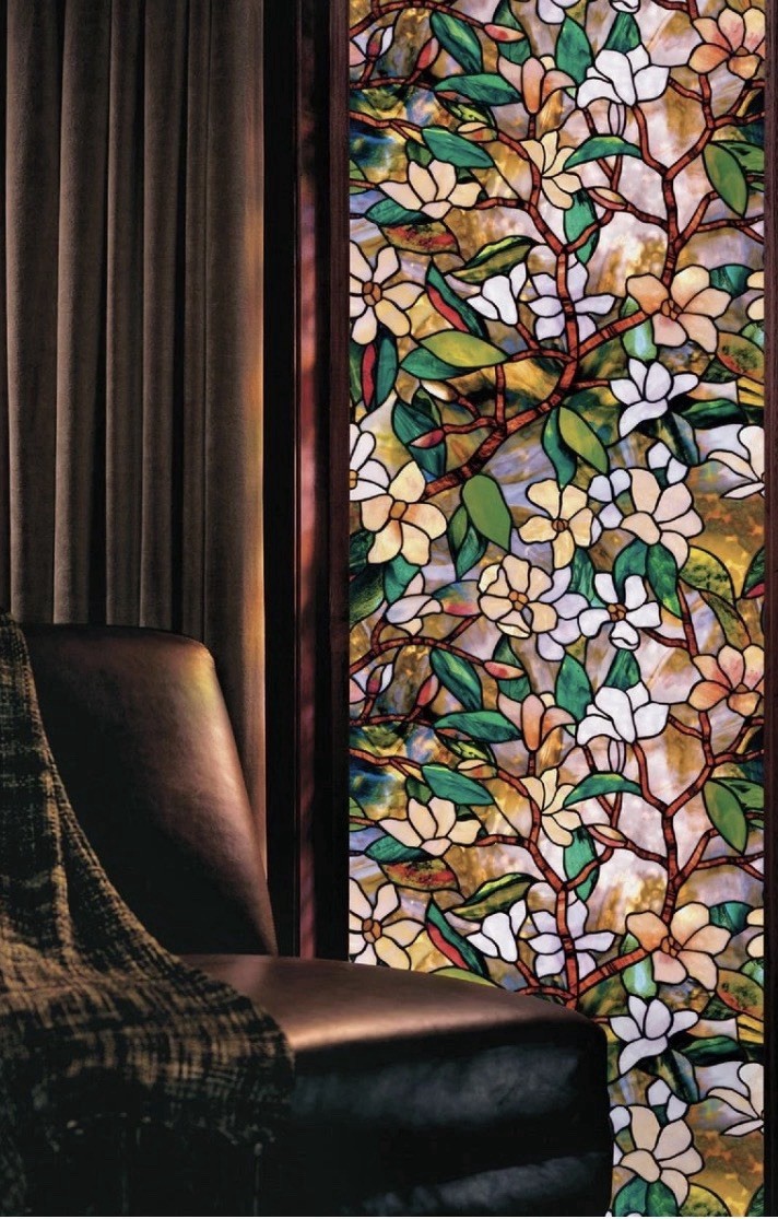Artscape Magnolia 24 In. x 36 In. – Window Film – Easily Put Up and Take Down