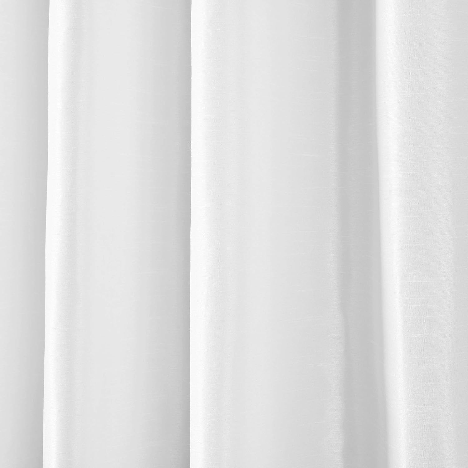 White Venetian Solid Color Window Panel for Living, Dining, Bedroom Curtains