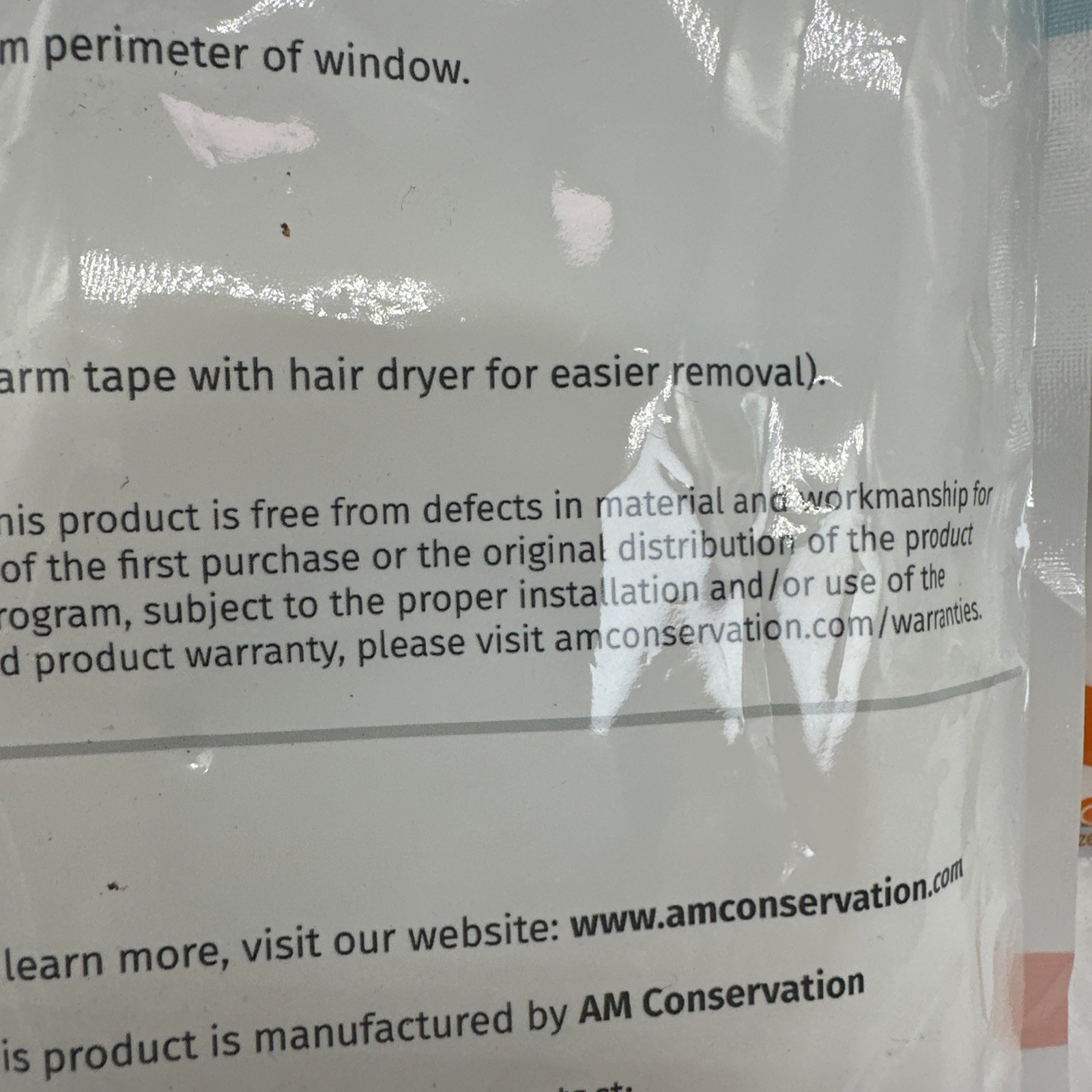 2 Packs Simply Conserve Insulating Window Film Kit Clear 5-Pack 36x60in Plastic