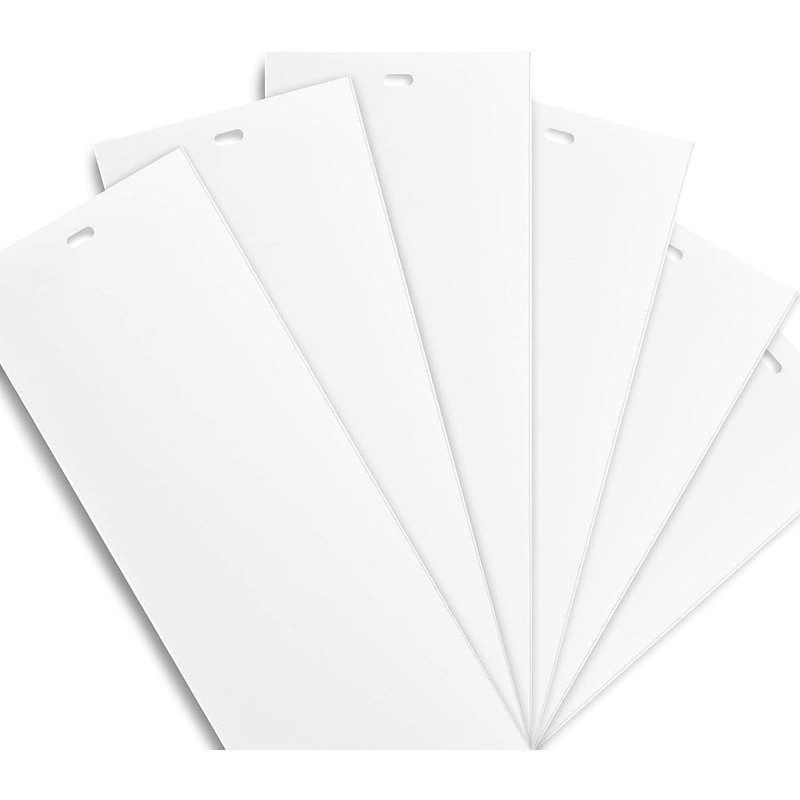 White Vertical Replacement Blinds Slats Sliding Glass Door Window 6 Pack