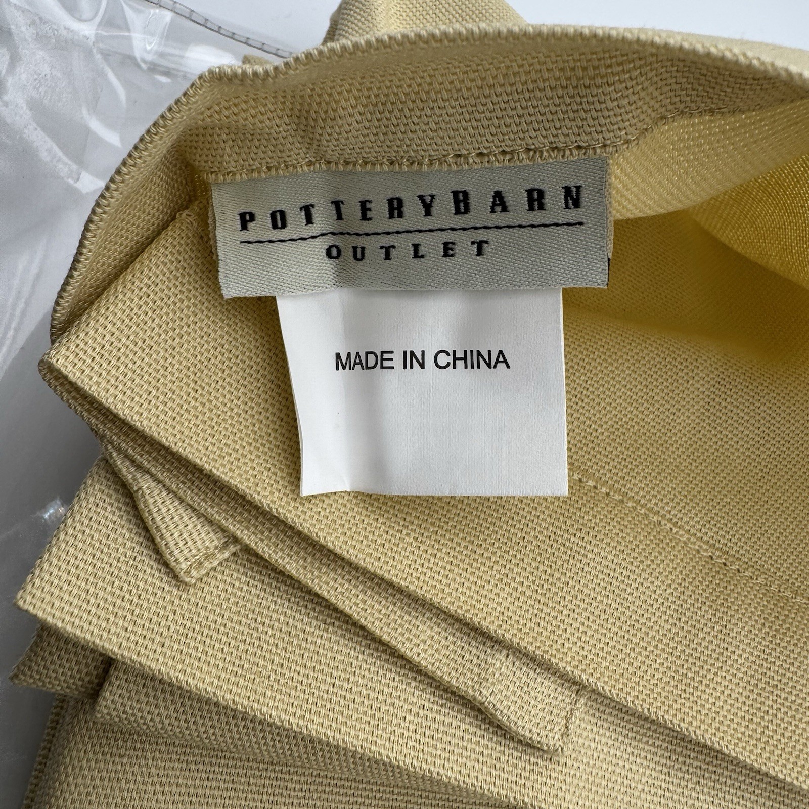 Vintage Pottery Barn Sailcloth Drapery Panel 44 x 84 Pole Top 100% Cotton NWT