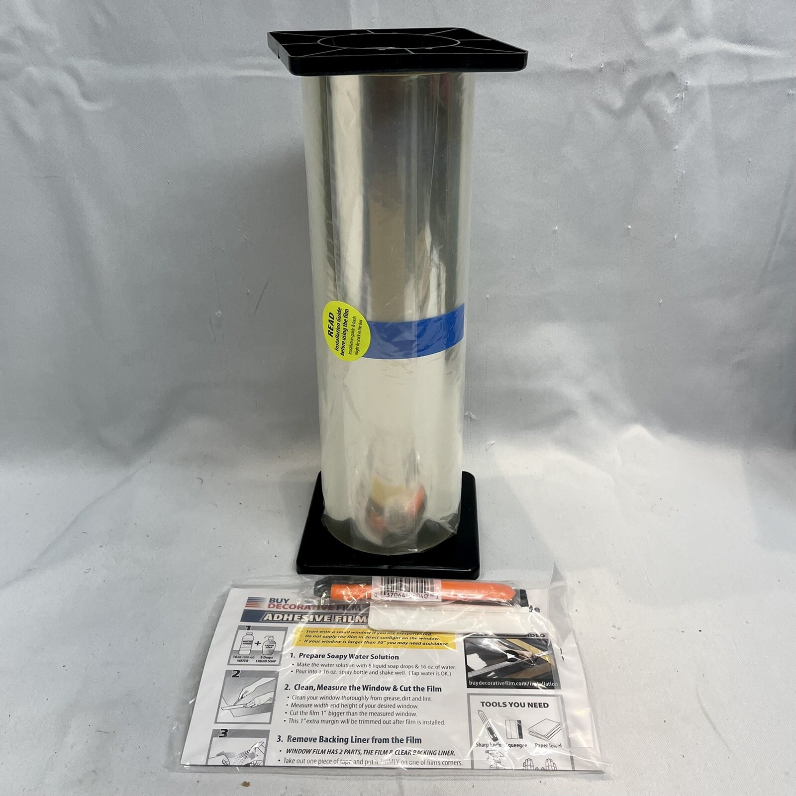BDF AG4M Window Film Graffiti Protection 4 Mil Clear 12 in x 50 ft UV Protection