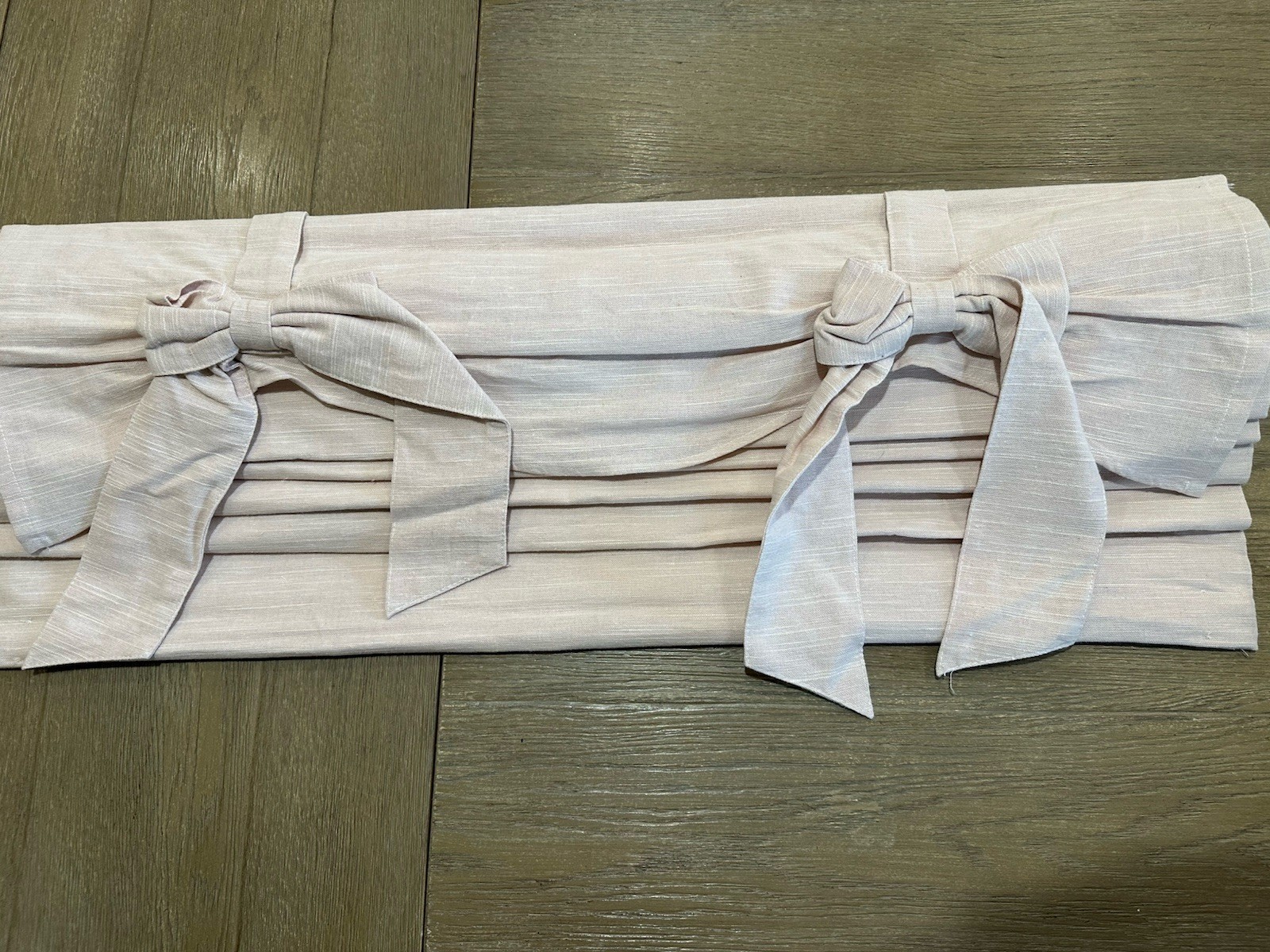 Pottery Barn Kids Evelyn Bow Valance Roman Shade Blush 32×64 Replacement Hardwar