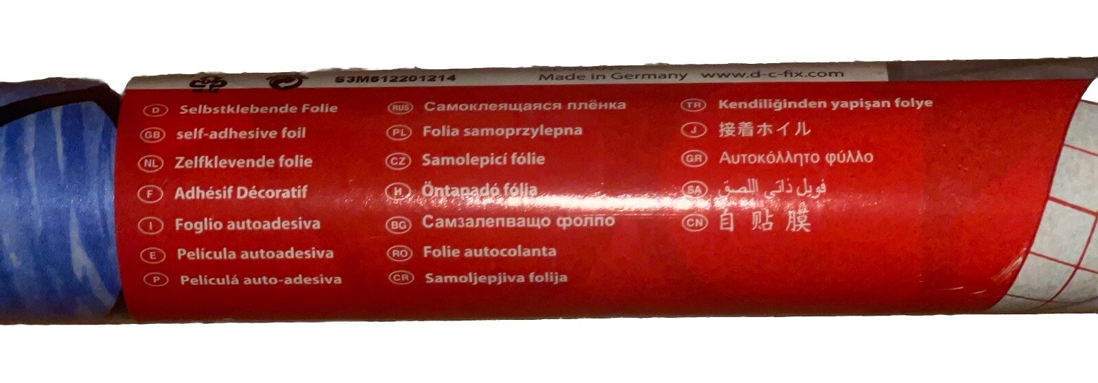 d-c-fix WF7-GLS Lisboa Red Self-Adhesive Privacy Glass Window Film Home Decor