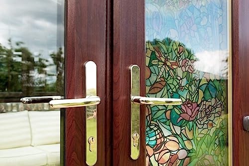 Privacy Window Film Self-Adhesive 17 by 78 Inch Vinyl Spring Chapel Tulia