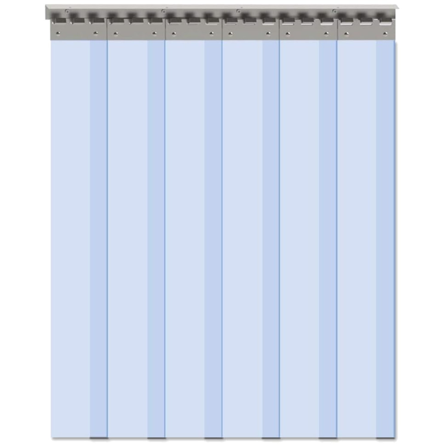Clear PVC Strip Door Curtain Set – 6PCS