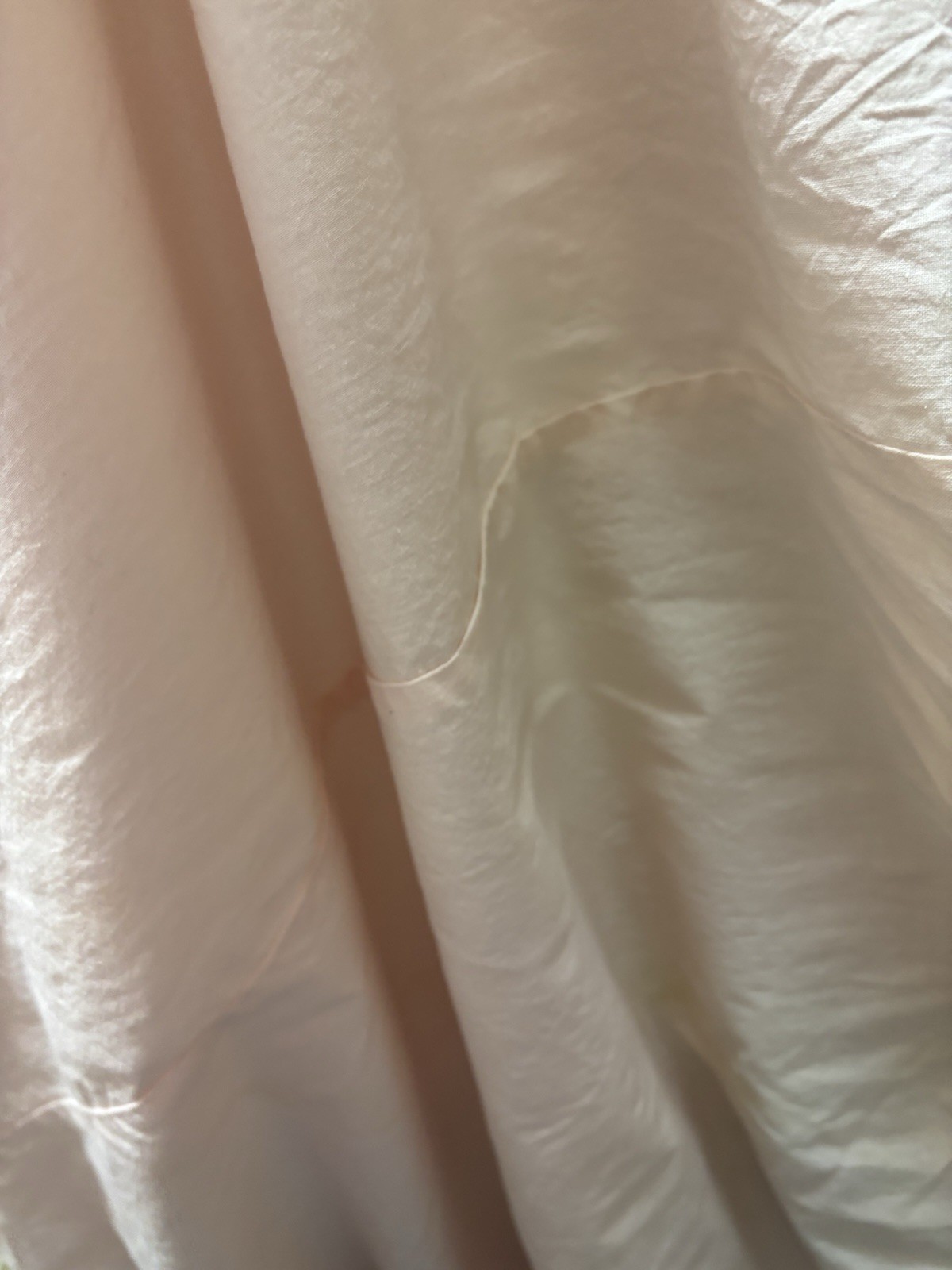 Set/2 Pottery Barn Teen 44×84” Shimmer Velvet Tie Top Drapes Blush Pink