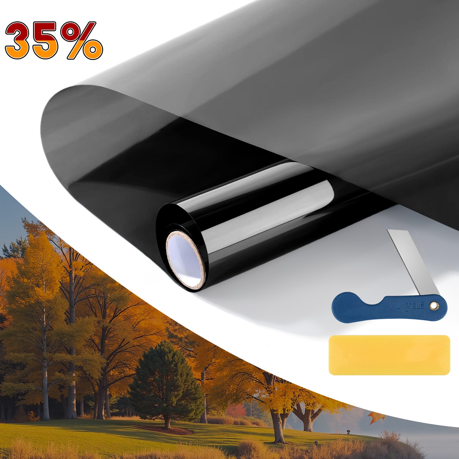 20″ x 10FT/20FT Car Window Tint Film Roll – 5-50% VLT for Car, Home & Office USA