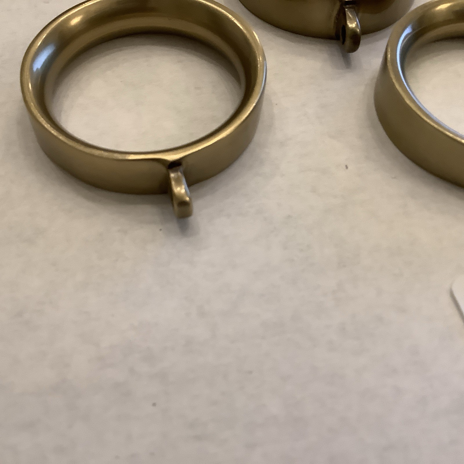 Restoration Hardware Easton Solid Brass Loop Drapery Rings (Set of 7) Small