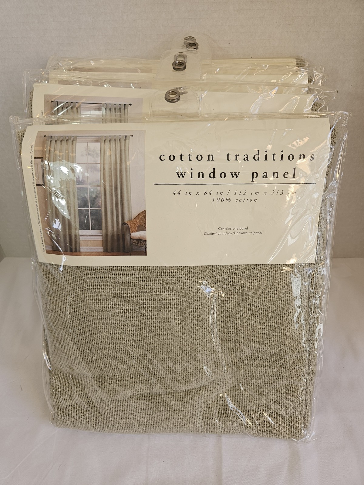 4 Single Panel Sage Pier 1 Imports Cotton Traditions Window Panels 44in X 84in
