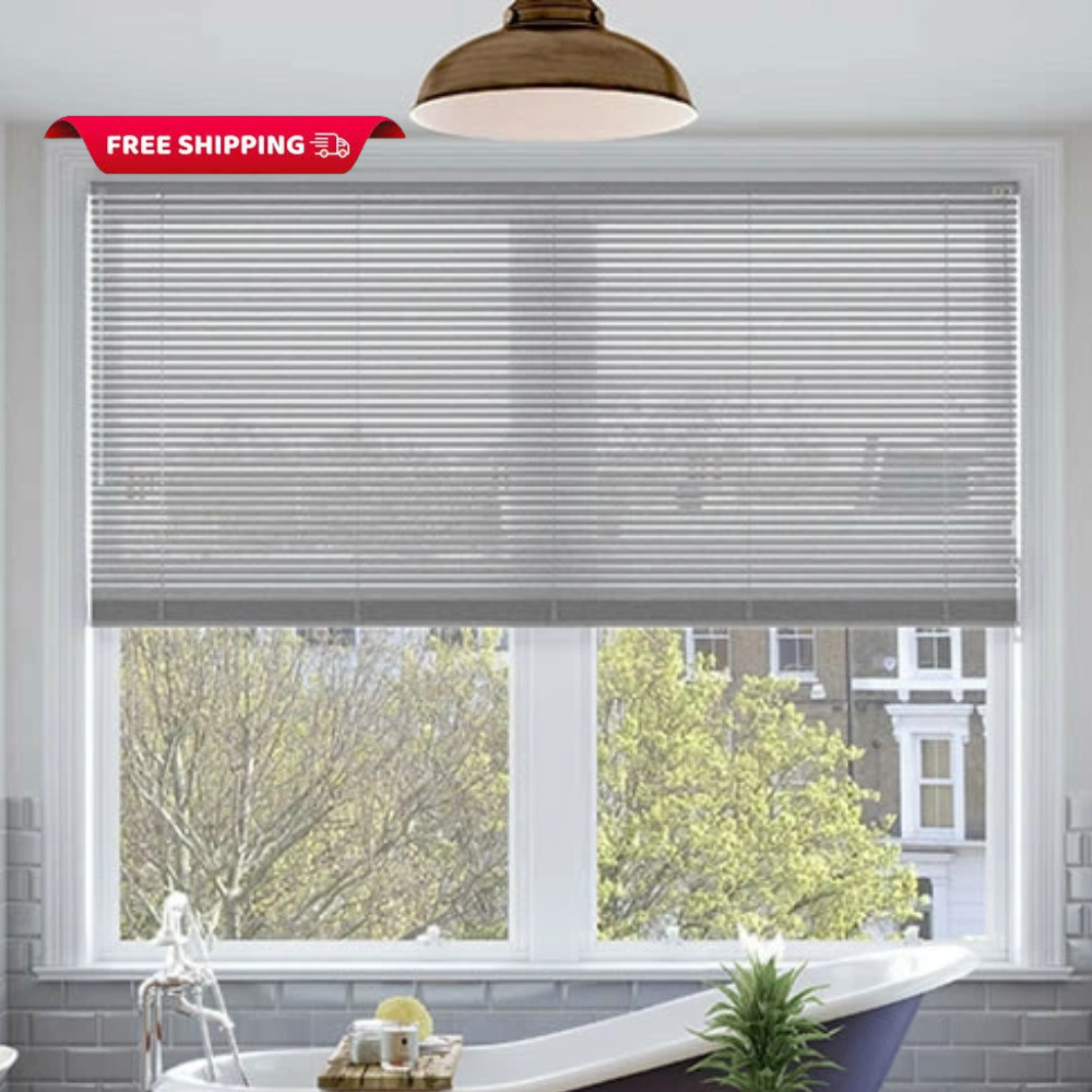 PVC Venetian Window Blinds ,Easy Fit, Trim to Size, Home & Office Privacy Blind