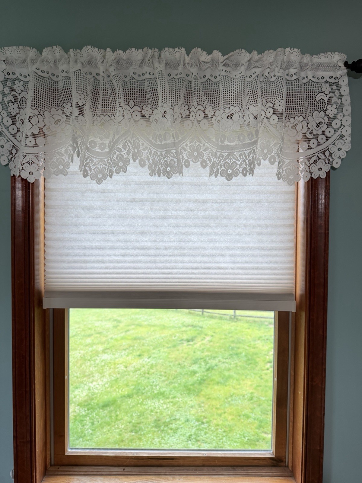 Heritage Lace Off White Valance 60” X 16” New American Beauty Insert Valance New
