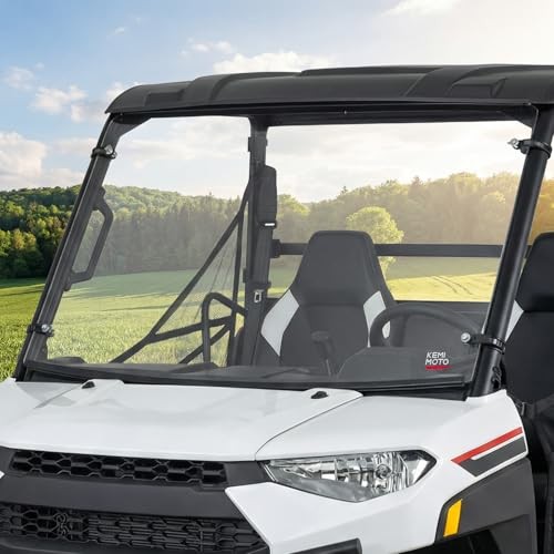 UTV Scratch-Resistant Front Windshield, Compatible with Polaris Ranger 150