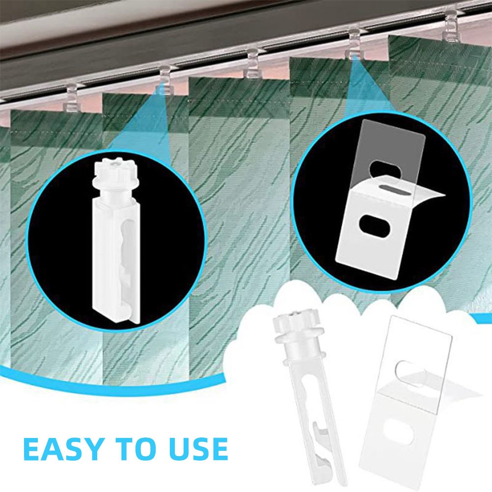 12 Set PVC Vertical Blind Replacement Stems for Window Repairs