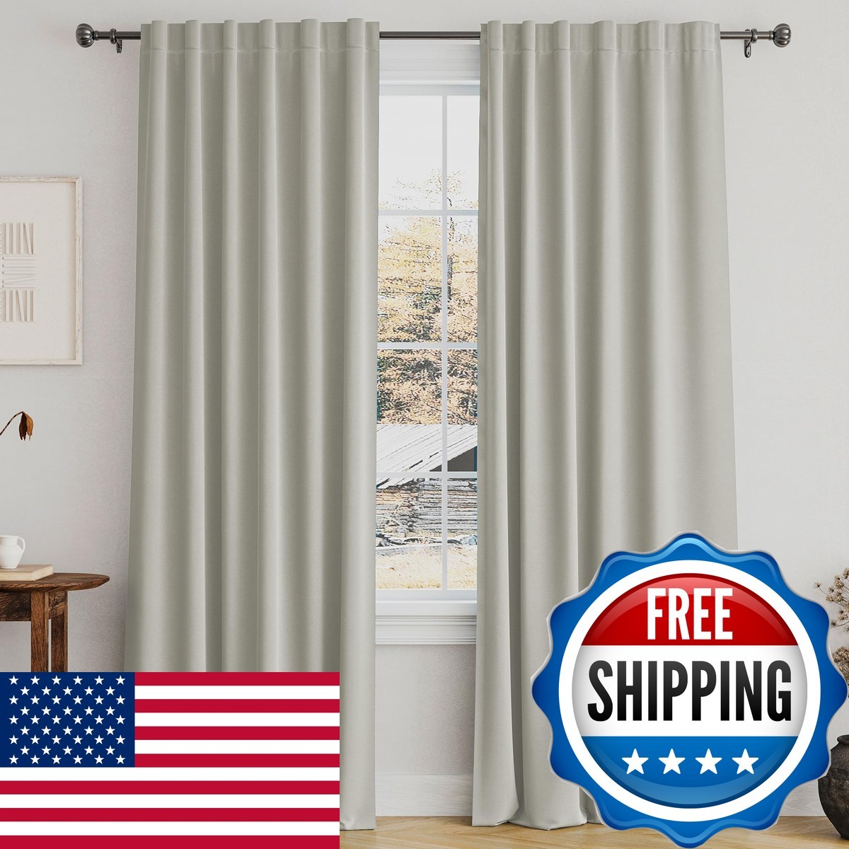 Turquoize Window Curtains Insulated Thermal 52 Inch Wide By 84 Inch Long Back