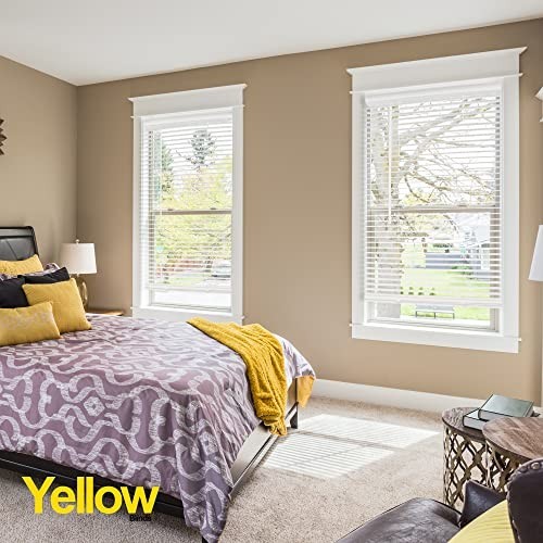 Cordless Mini Blinds 35×48 Light Filtering Room Darkening Vinyl Window Blinds