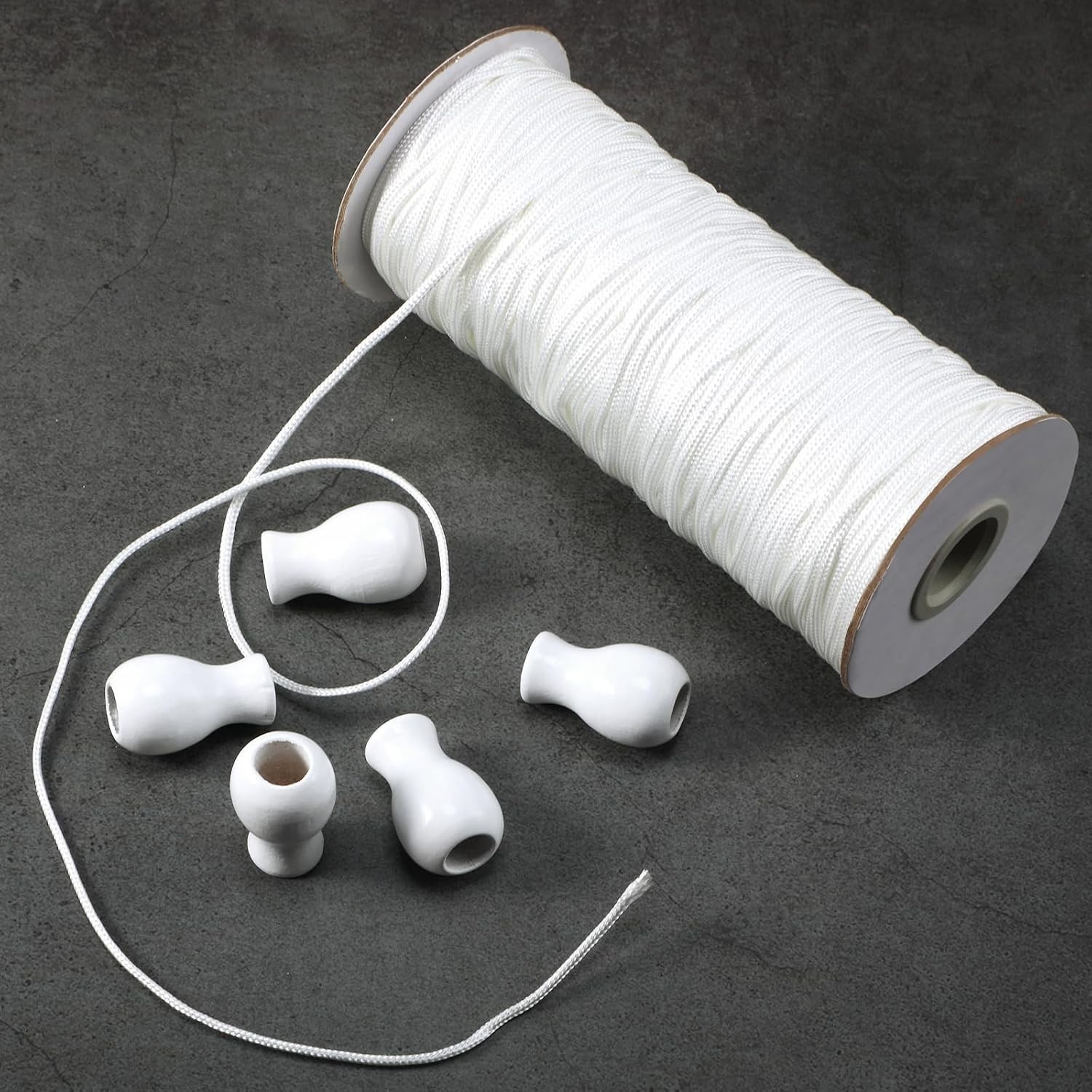 110 Yards Blind Cord 1.8 mm Braided Lift Shade Curtain String and 12 Pieces W…