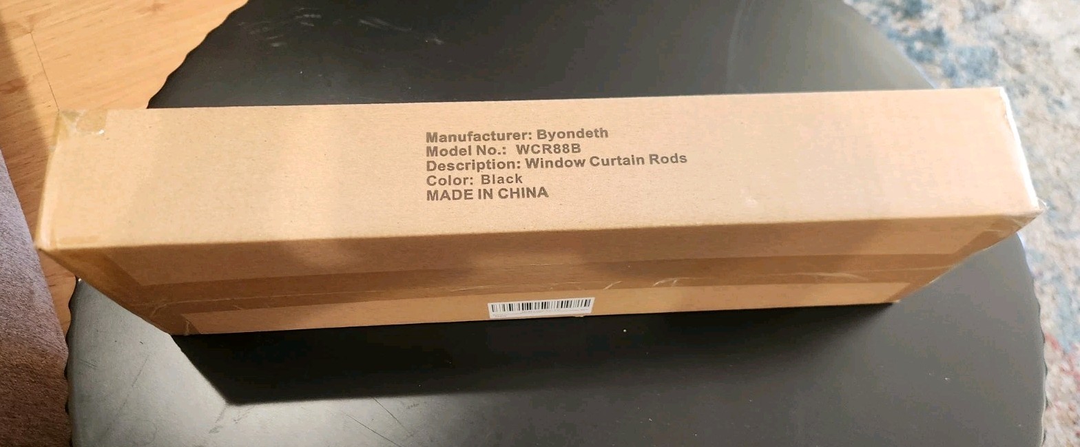 Byondeth Curtain Rods for Windows 16 to 88 Inches Adjustable Length 1 Inch