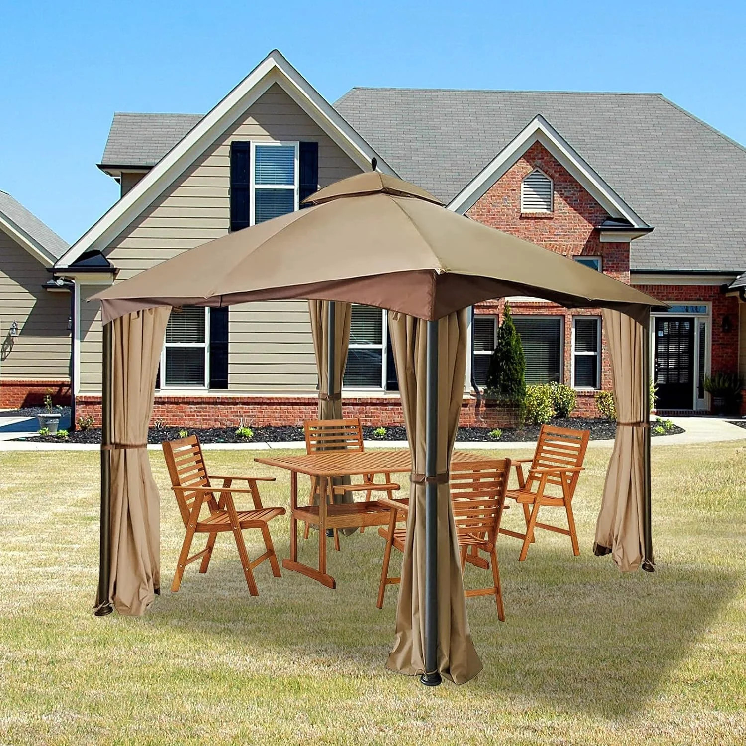 10 FT x 12 FT Gazebo Universal Replacement Privacy Curtain Side Panel Set