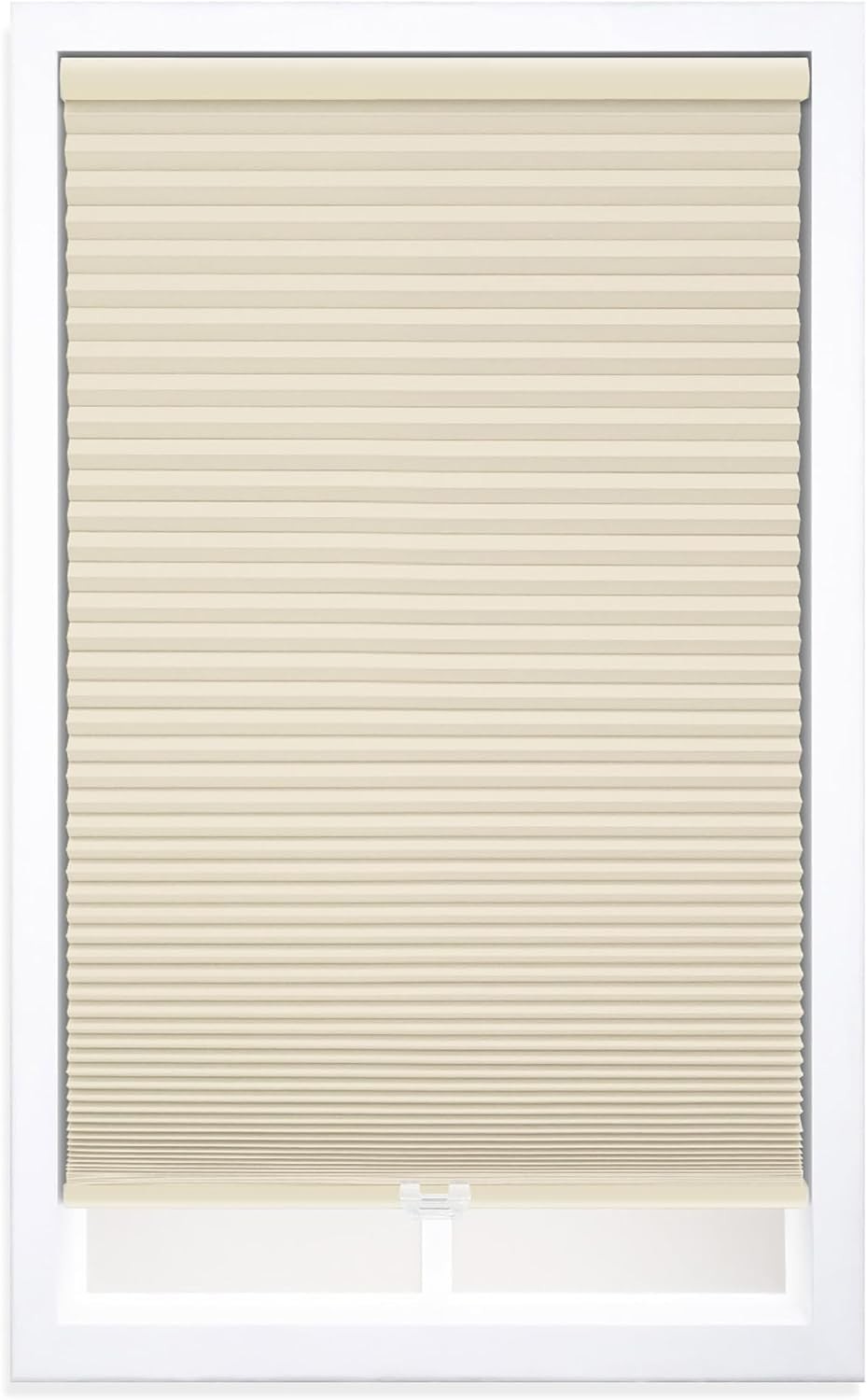 DEZ FURNISHINGS Cordless 1.5″ Blackout Cellular Shade, Tan, 46.5″ W x 60″ H