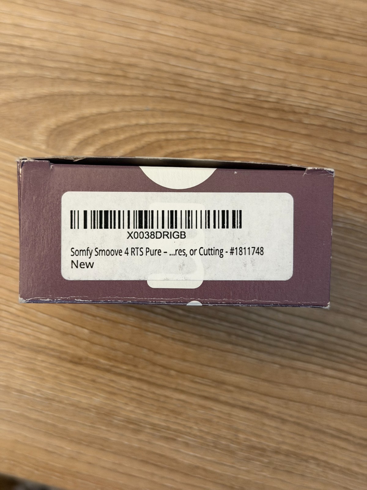 Somfy Smoove Origin 4 RTS Wireless Wall Control + Frame 1811748 NEW Open Box