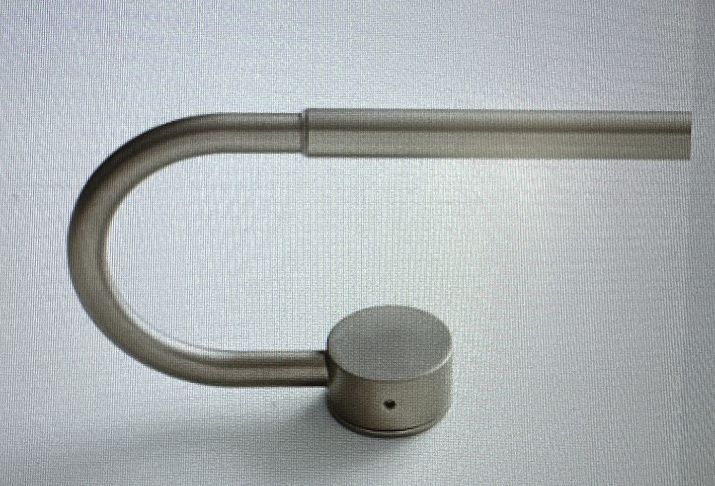 West Elm Swoop Adjustable curtain rod brushed nickel 48-88″