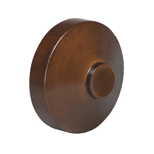 Kirsch Wood Finials Fits 1 3/8″ Kirsch 2″ Wren Finial Dark Brown PAIR