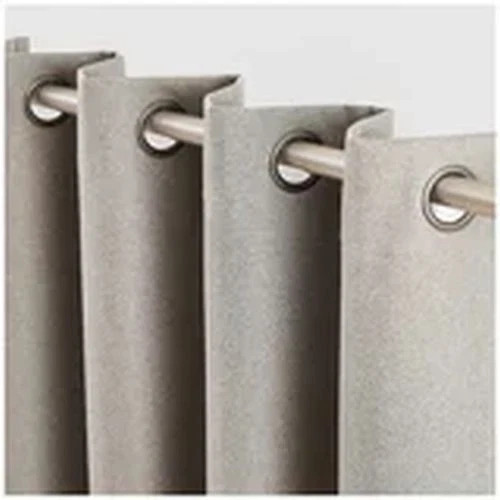 Piper 100% Blackout Curtain 2Pk Window Panels 52 in x 84 In Beige Magnetic Close