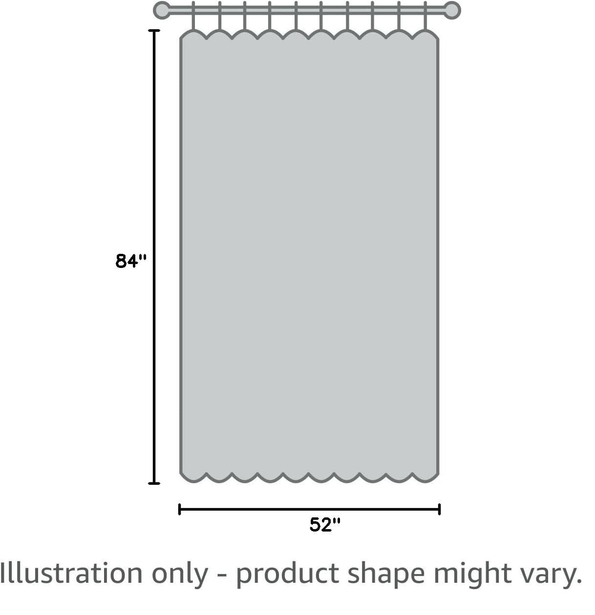 Kids Blackout Curtains for Bedroom, Rod Pocket Room Darkening Curtains 52×84